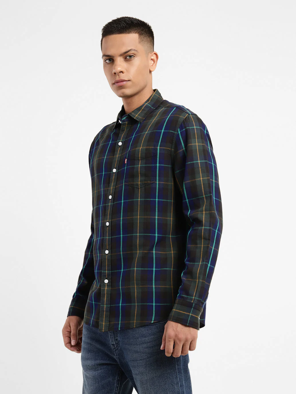 Men's Checkered Slim Fit Shirt - Image 4