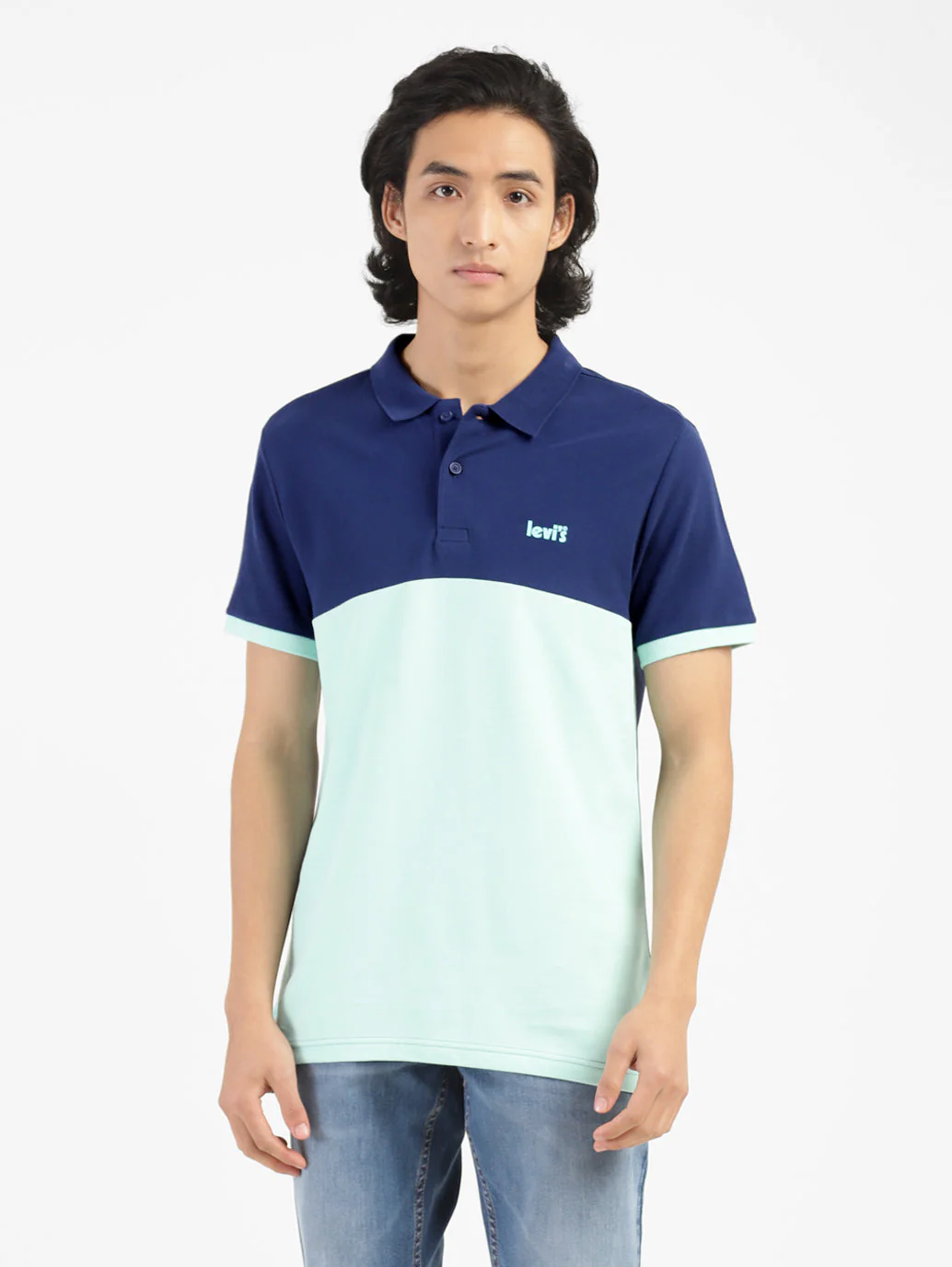 Men's Colorblock Polo T-shirt - Image 2