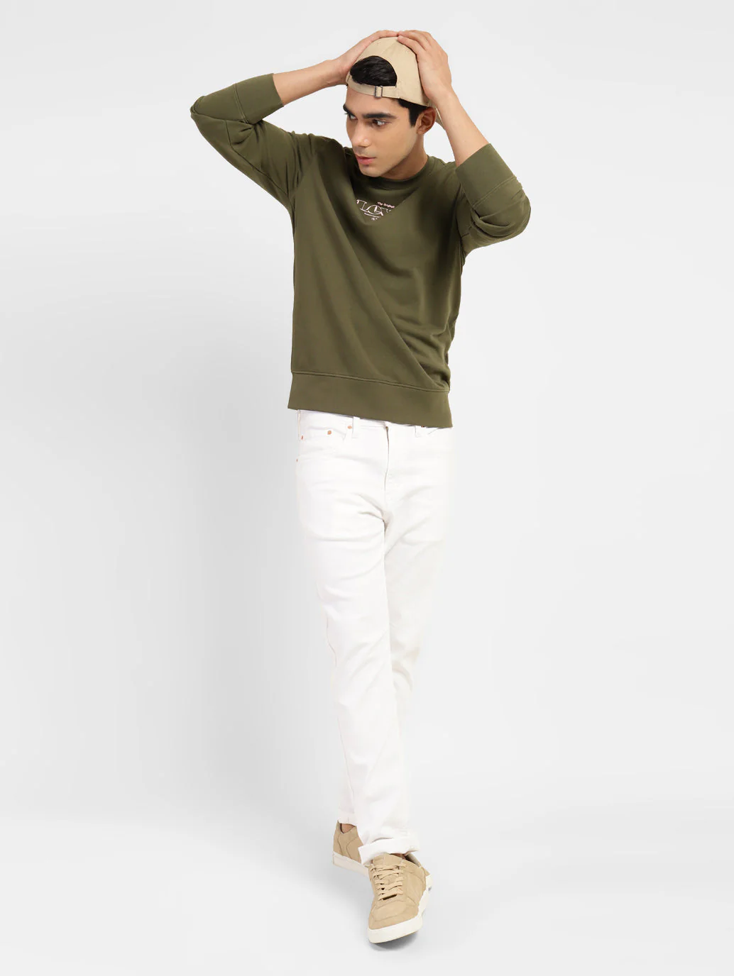 Men's Printed Crew Neck Sweatshirt - Image 2