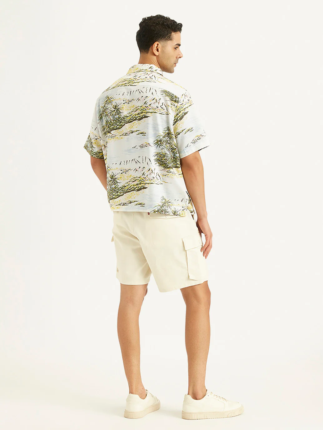 Men's Printed Regular Fit Camp Shirt - Image 4