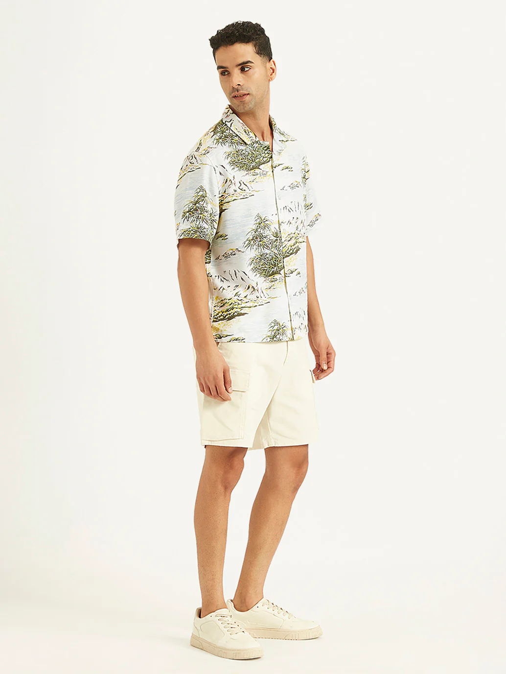 Men's Printed Regular Fit Camp Shirt - Image 5