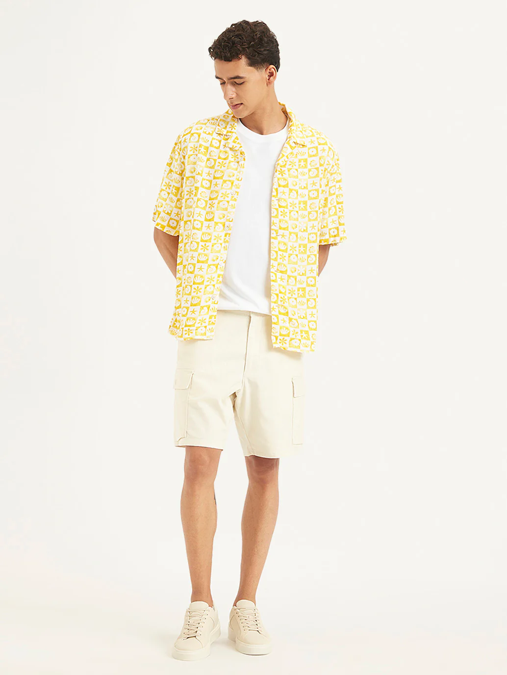 Men's Printed Regular Fit Camp Shirt - Image 4