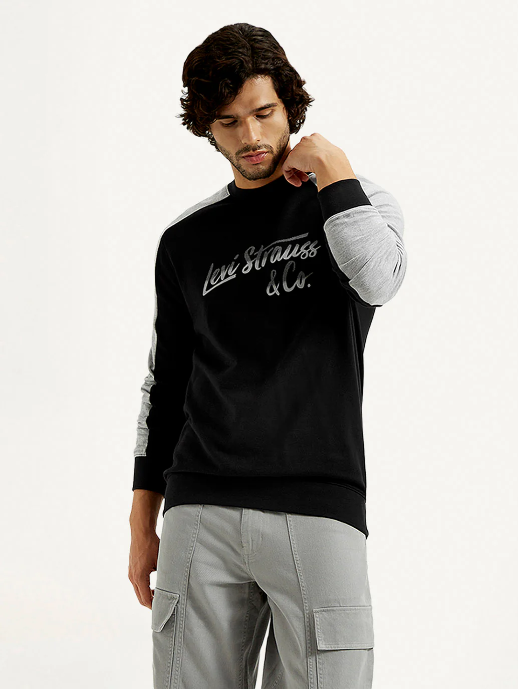 Men's Printed Round Neck Sweatshirt