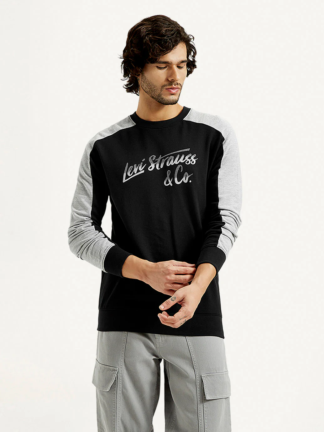Men's Printed Round Neck Sweatshirt - Image 2
