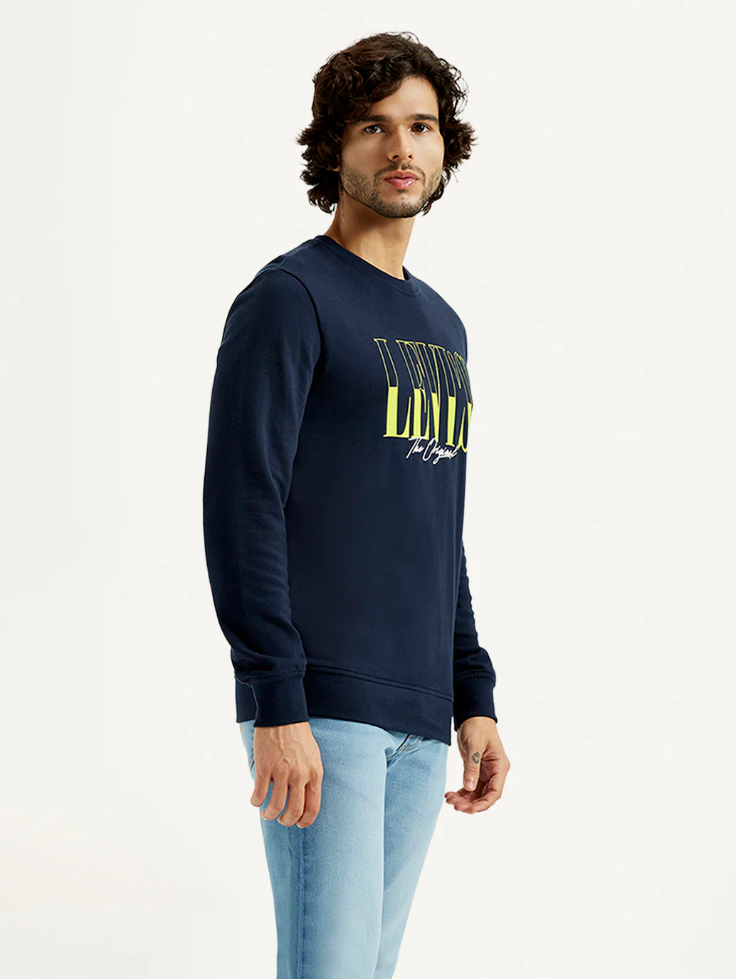 Men's Printed Round Neck Sweatshirt - Image 4