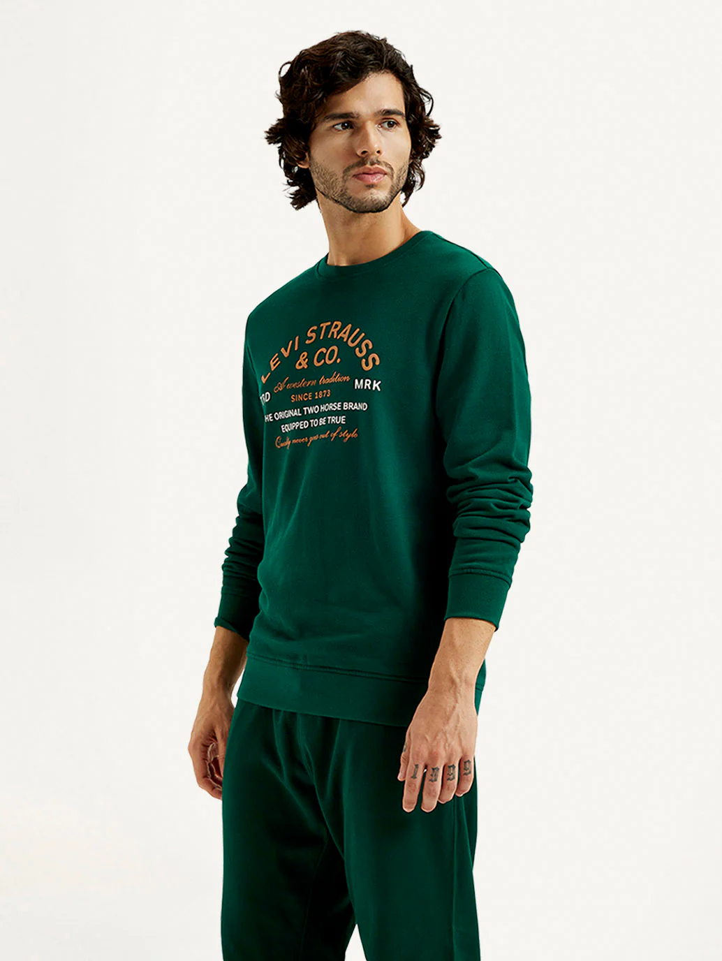 Men's Printed Round Neck Sweatshirt - Image 5