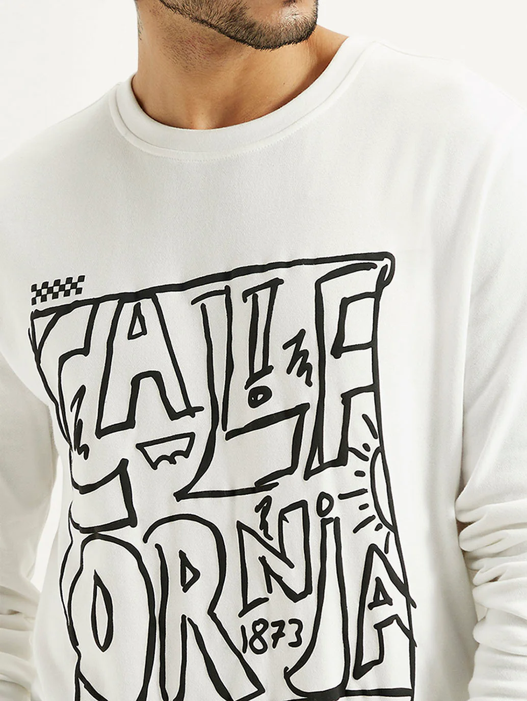 Men's Printed Round Neck Sweatshirt - Image 3