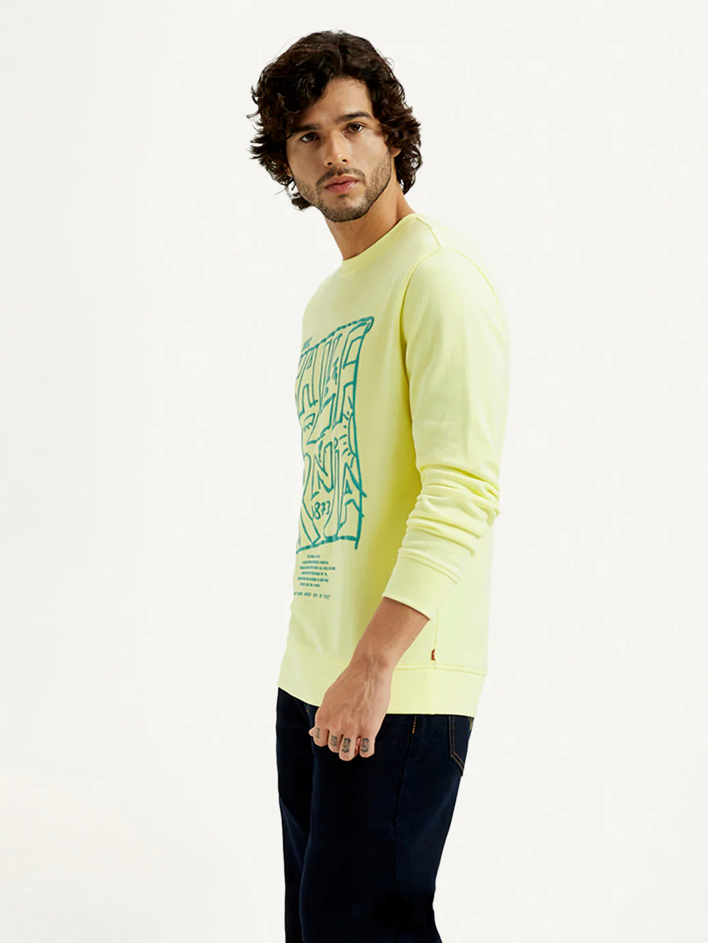 Men's Printed Round Neck Sweatshirt - Image 5