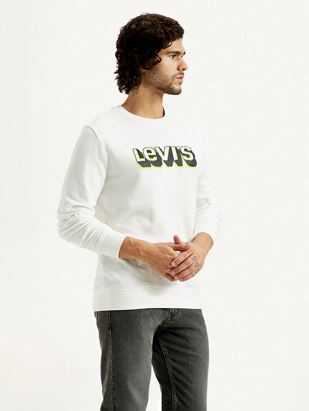 Men's Printed Round Neck Sweatshirt - Image 4