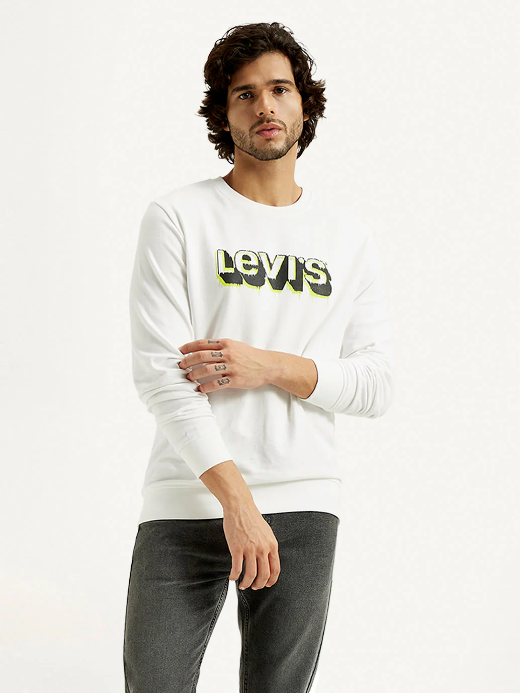 Men's Printed Round Neck Sweatshirt - Image 5