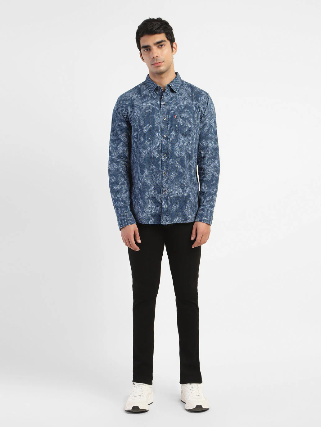 Men's All Over Print Spread Collar Shirt - Image 5