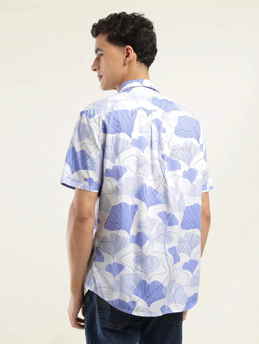 Men's Printed Slim Fit Shirt - Image 3