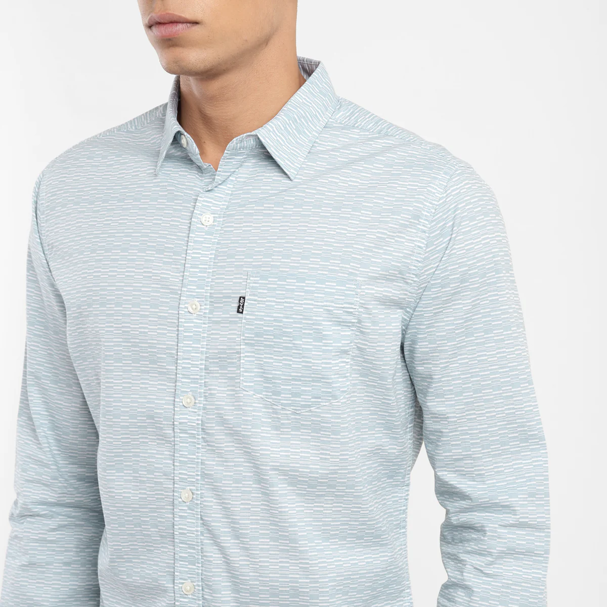 Men's Printed Spread Collar Shirt - Image 5