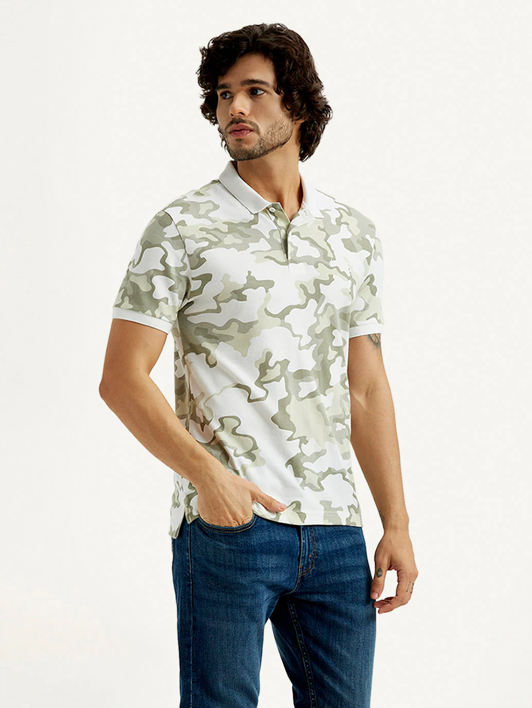Men's Pure Cotton Slim Fit Polo T-shirt