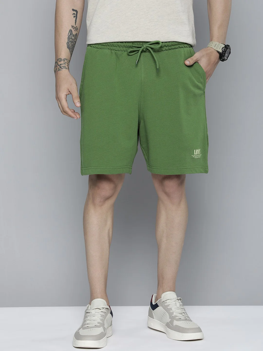 Men's Red Regular Fit Shorts - Image 5