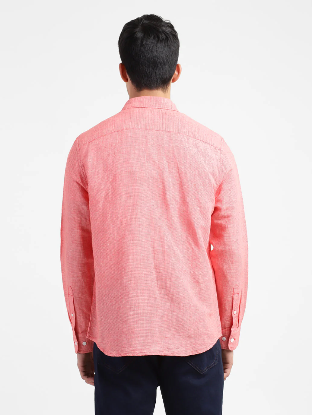 Men's Checkered Spread Collar Shirt - Image 3