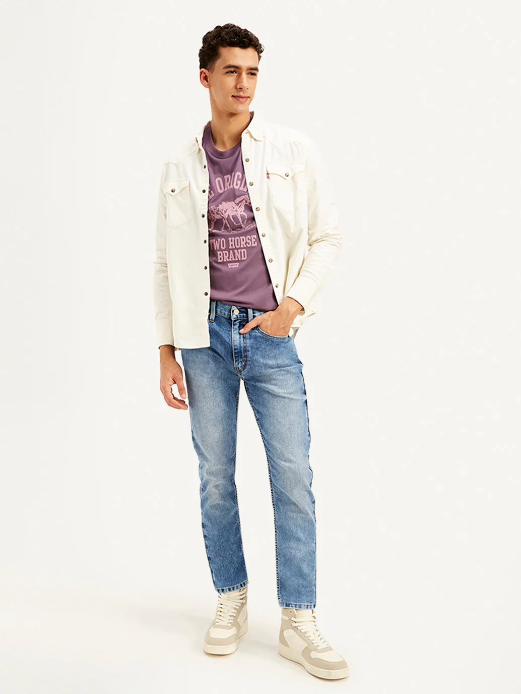 Men's 511 Blue Slim Fit Mid Rise Jeans