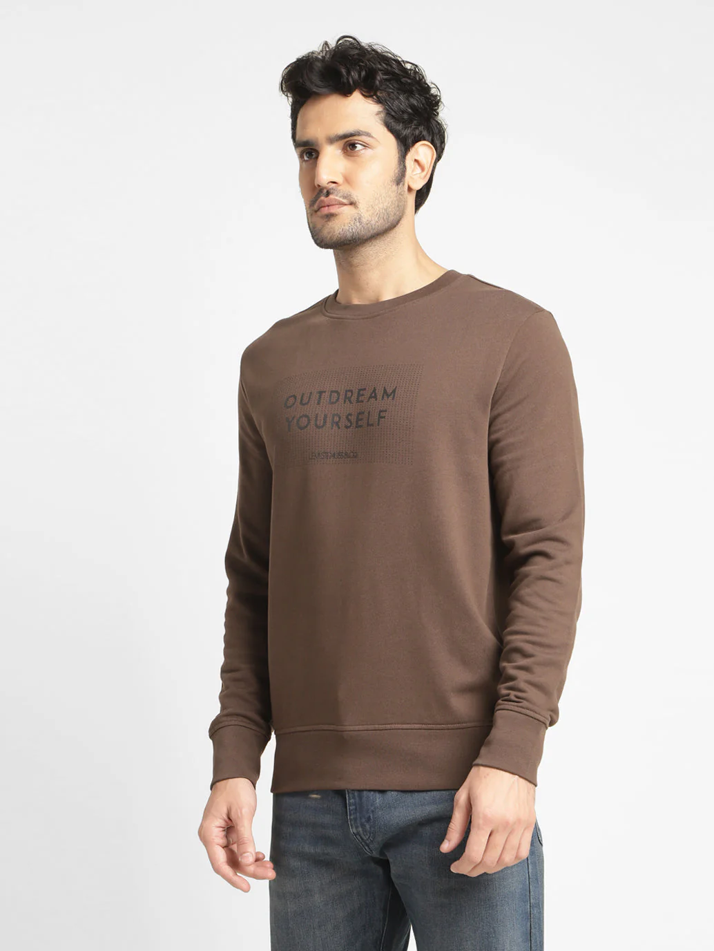 Men's Printed Crew Neck Sweatshirt - Image 4