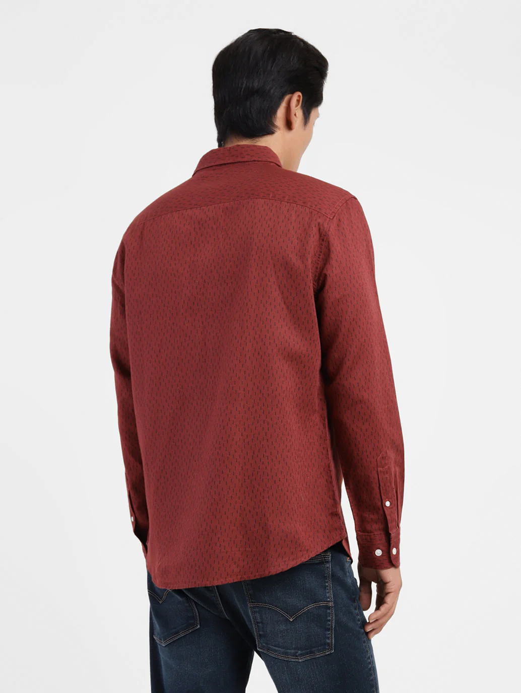 Men's Printed Spread Collar Shirt - Image 2