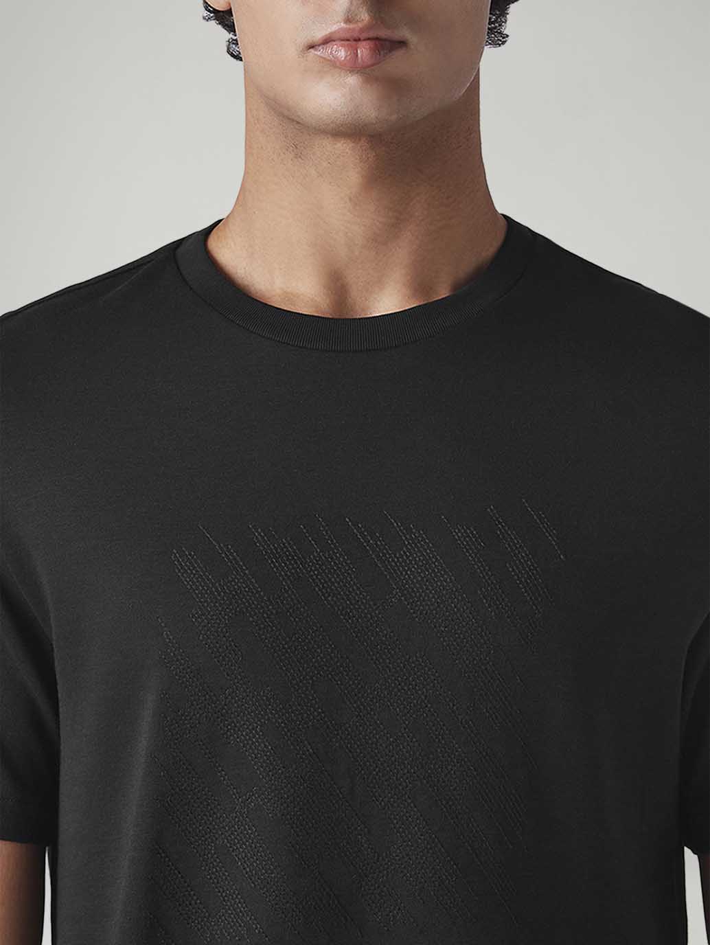 Men's Self-Design Regular Fit Interlock T-Shirt - Image 4