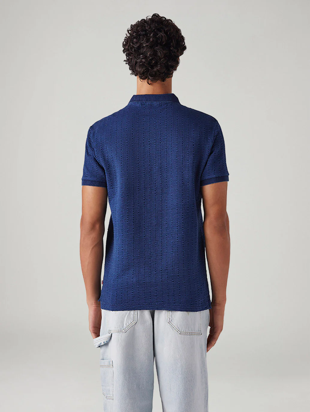 Men's Self-Design Slim Fit Polo T-Shirt - Image 3