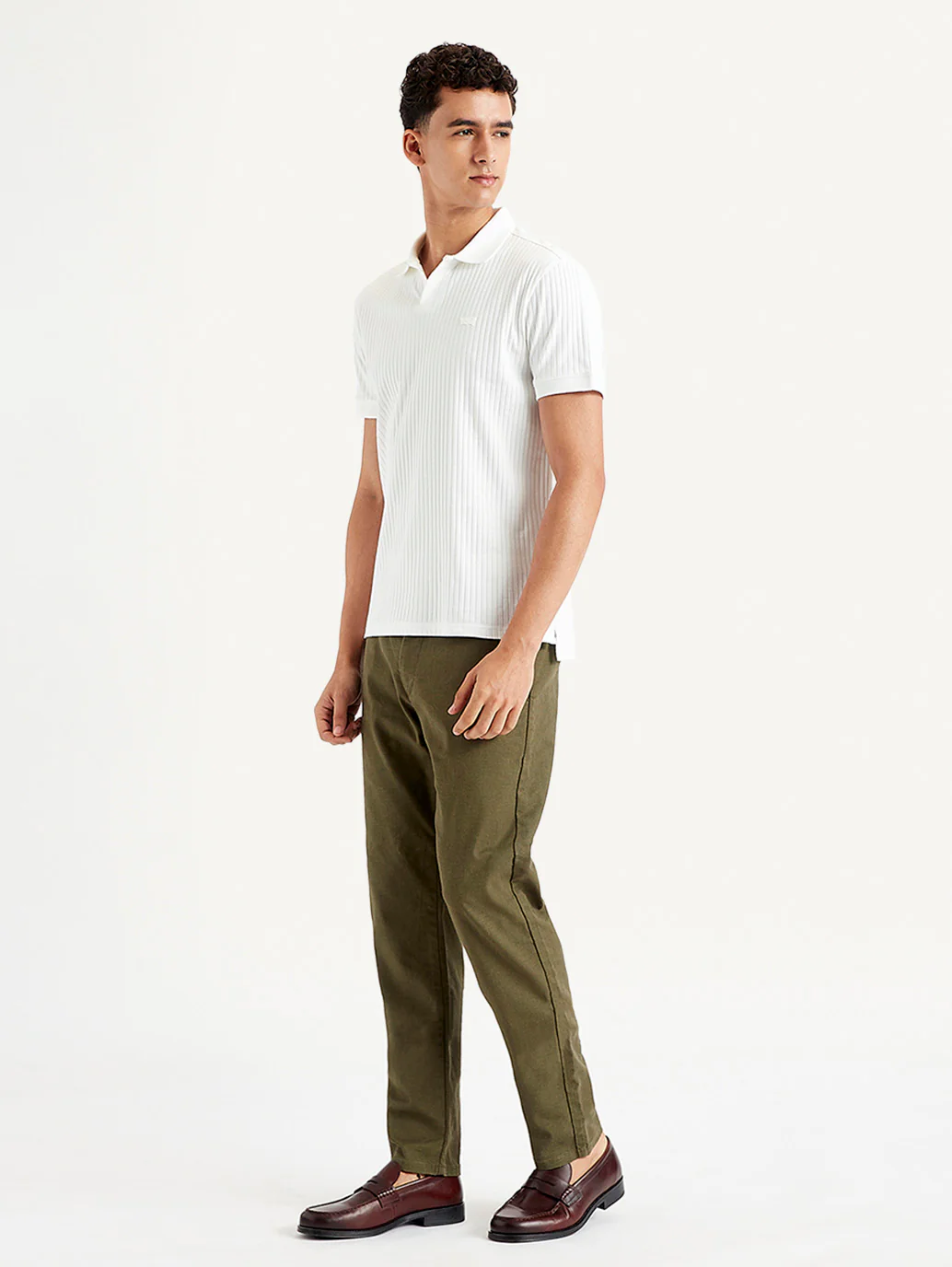 Men's Self Slim Fit Polo T-Shirt - Image 3