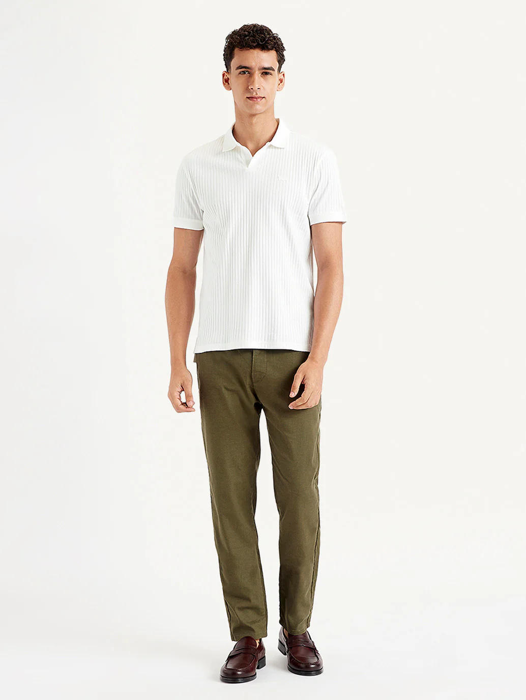 Men's Self Slim Fit Polo T-Shirt - Image 4