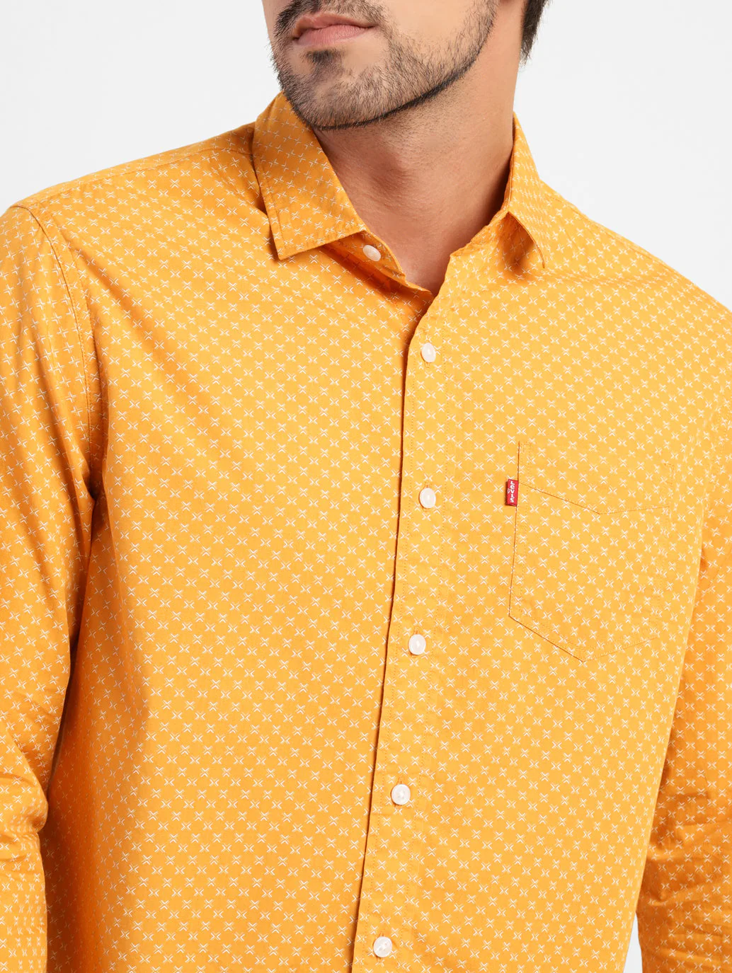Men's Geometric Print Slim Fit Shirt - Image 5