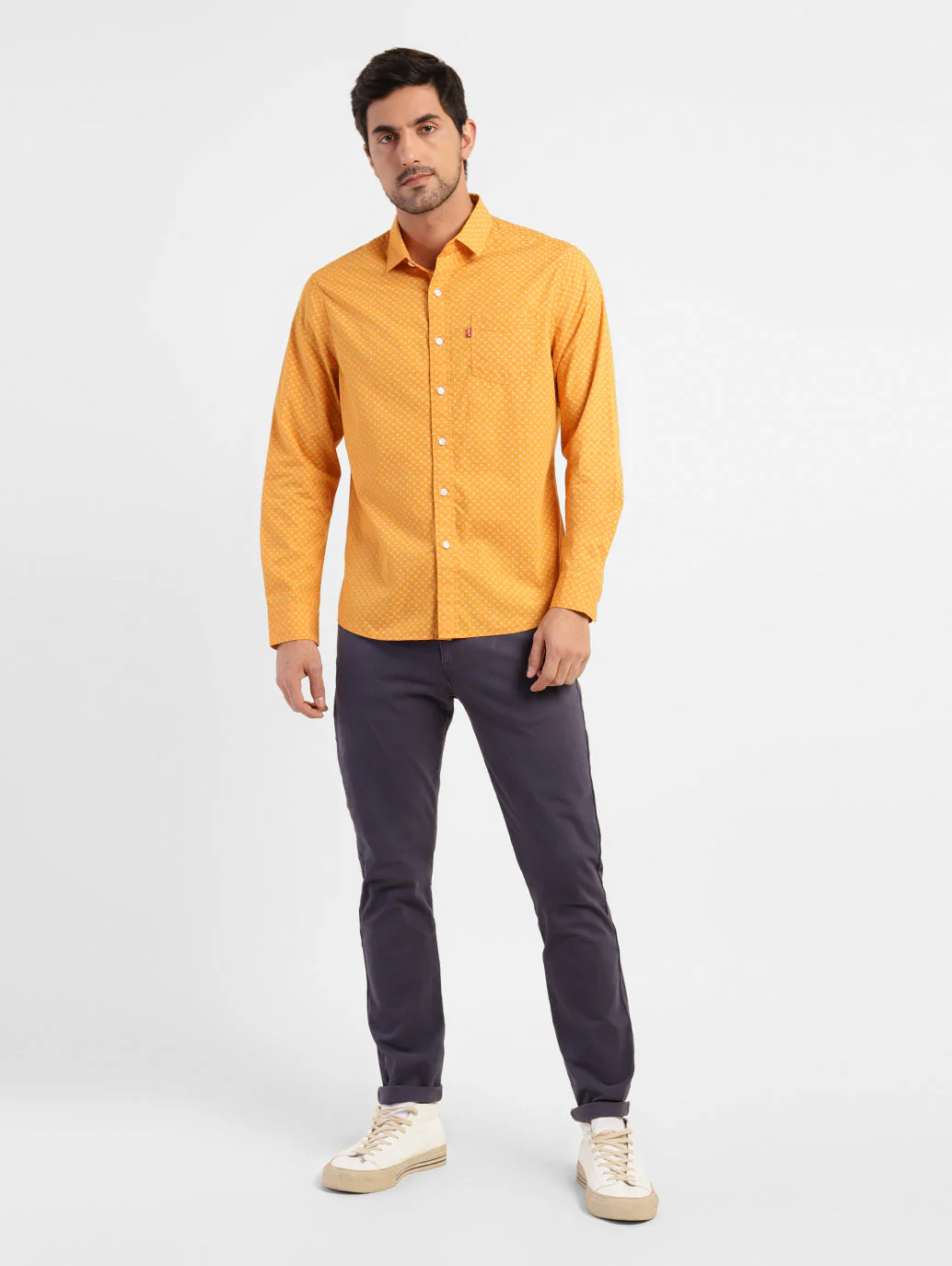 Men's Geometric Print Slim Fit Shirt - Image 6