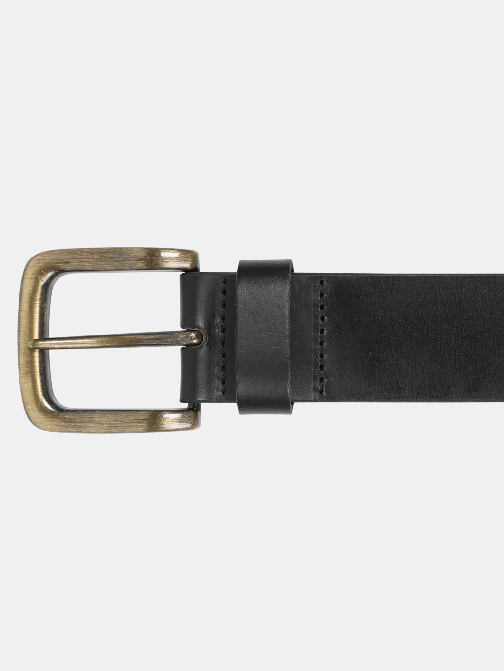 Men's Black Solid Belt - Image 4
