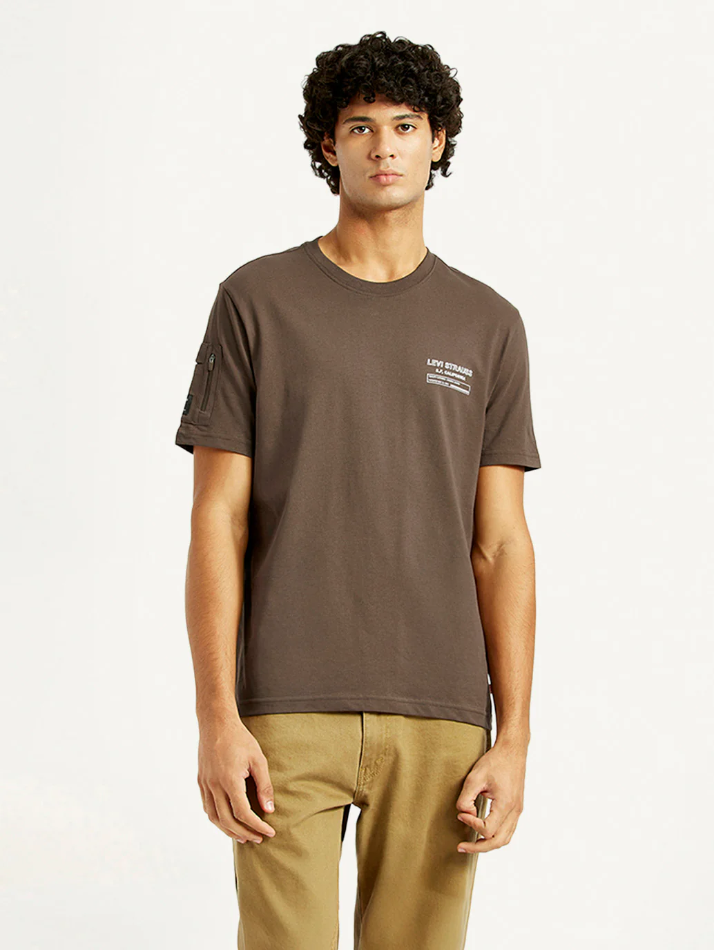 Men's Solid Crew Neck T-shirt - Image 2