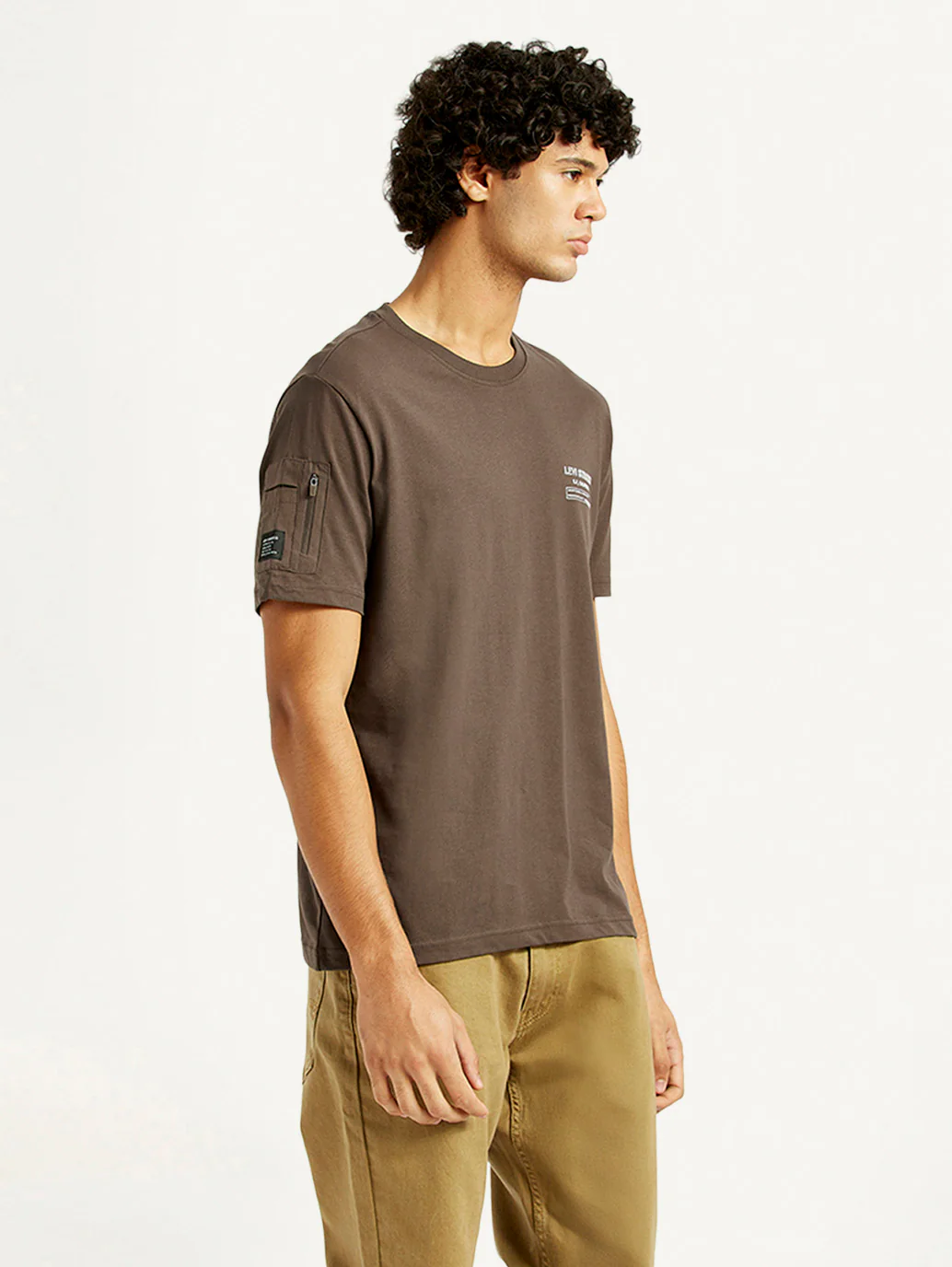 Men's Solid Crew Neck T-shirt - Image 5