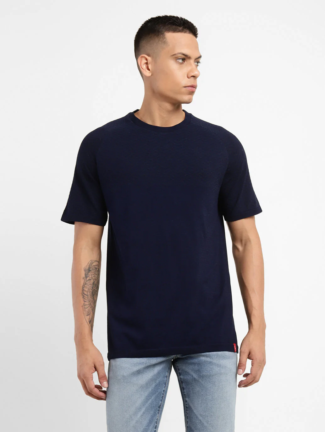 Men's Solid Crew Neck T-shirt
