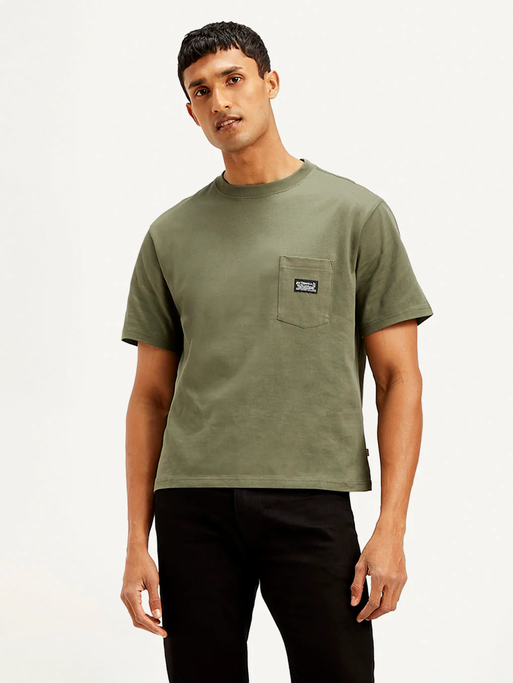 Men's Solid Crew Neck T-Shirt - Image 2