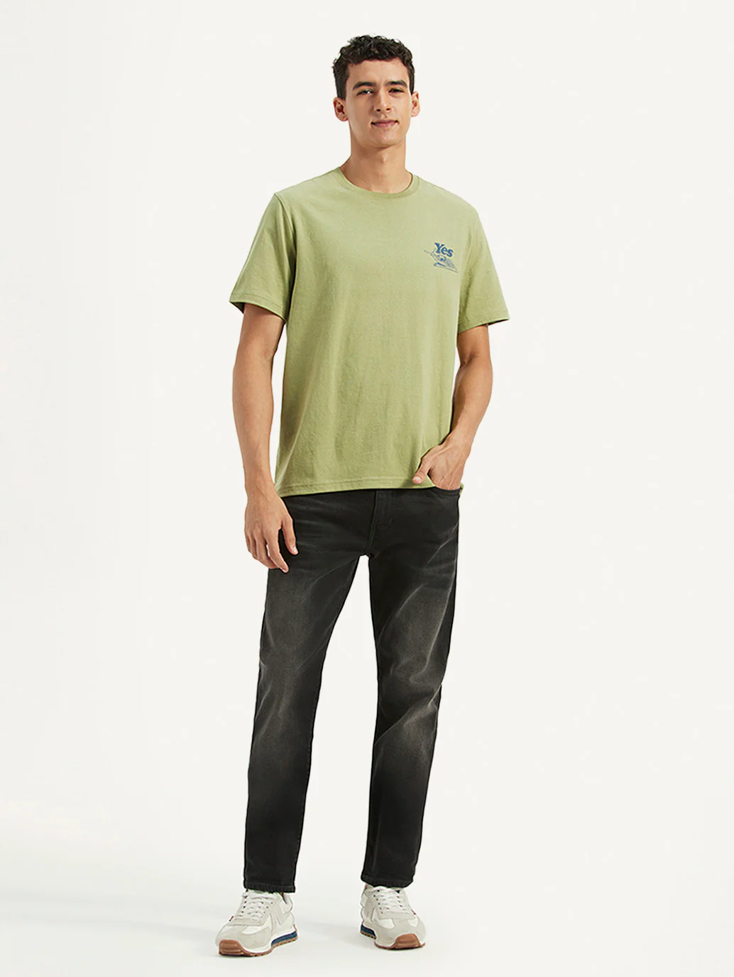 Men's Solid Crew Neck T-Shirt - Image 2