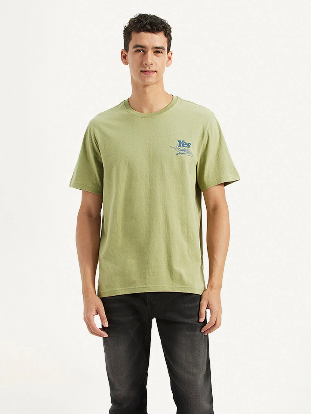 Men's Solid Crew Neck T-Shirt - Image 3