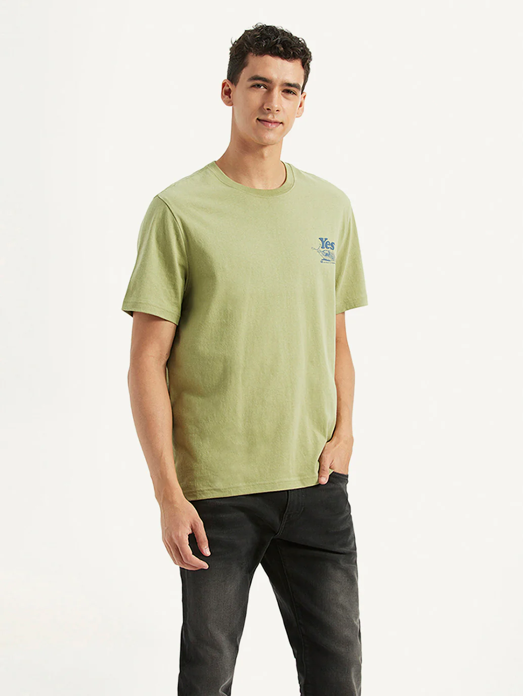 Men's Solid Crew Neck T-Shirt - Image 5