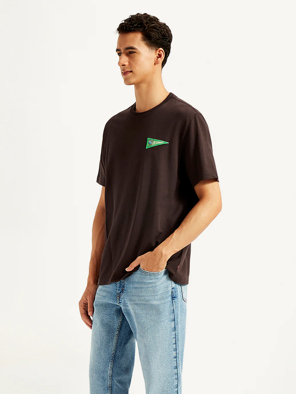 Men's Solid Crew Neck T-shirt - Image 3
