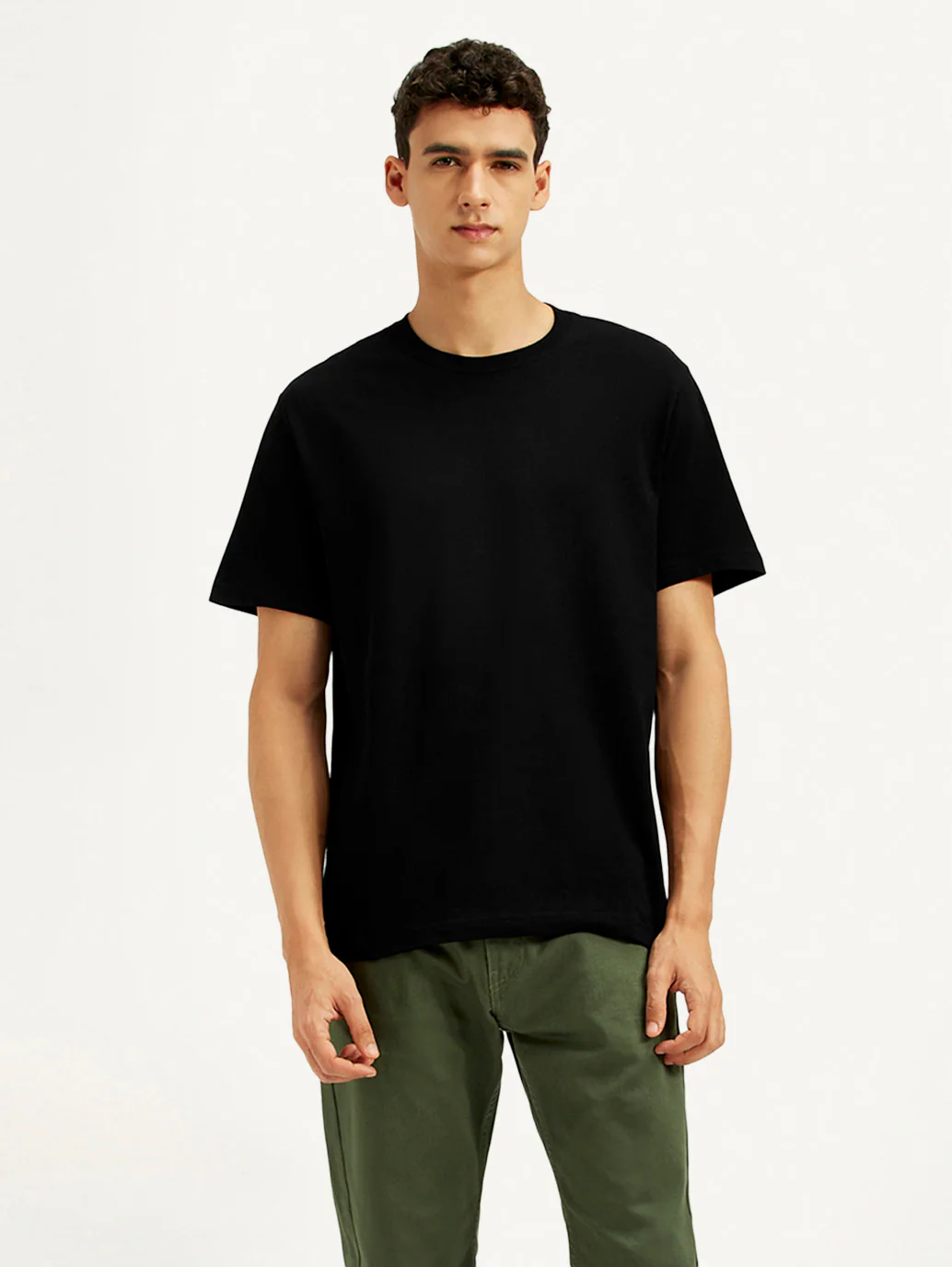 Men's Solid Crew Neck T-shirt - Image 5