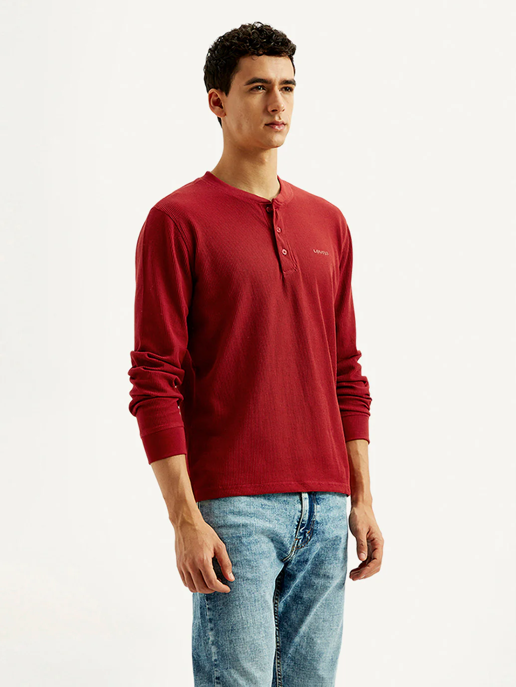 Men's Solid Henley Neck T-shirt - Image 5