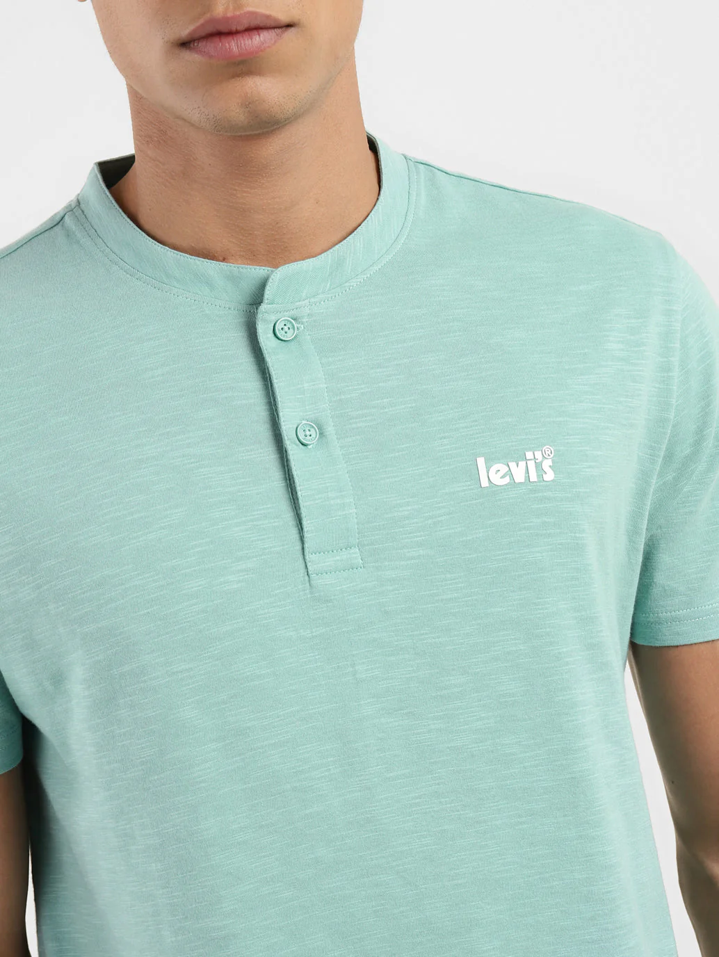 Men's Solid Henley Neck T-shirt - Image 5