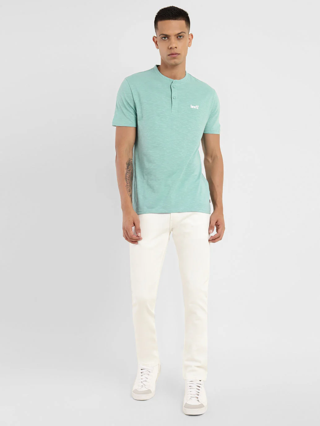 Men's Solid Henley Neck T-shirt - Image 6