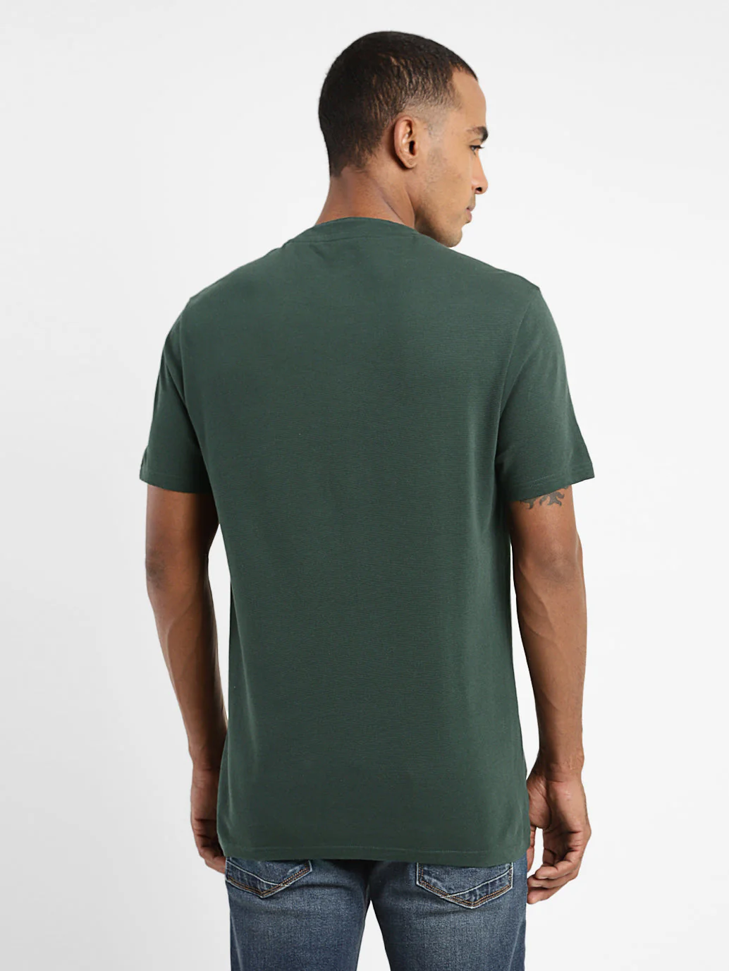 Men's Solid Henley Neck T-shirt - Image 3