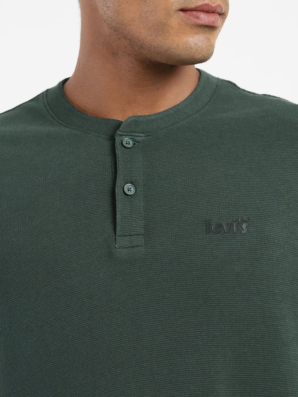 Men's Solid Henley Neck T-shirt - Image 5