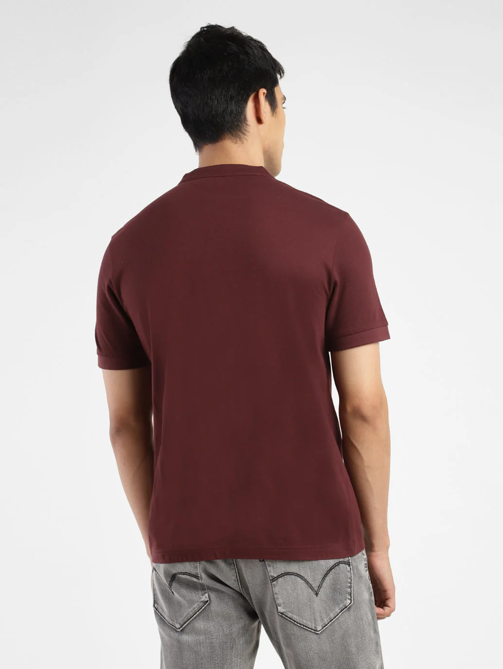 Men's Solid Henley T-Shirt - Image 3