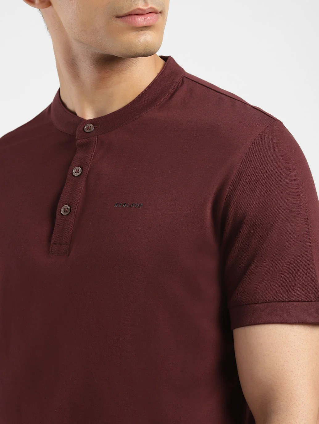 Men's Solid Henley T-Shirt - Image 5