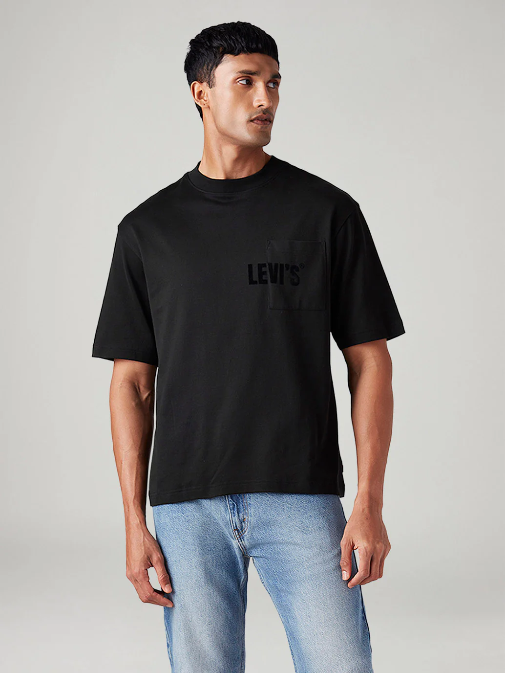 Men's Solid Loose Fit T-Shirt - Image 2