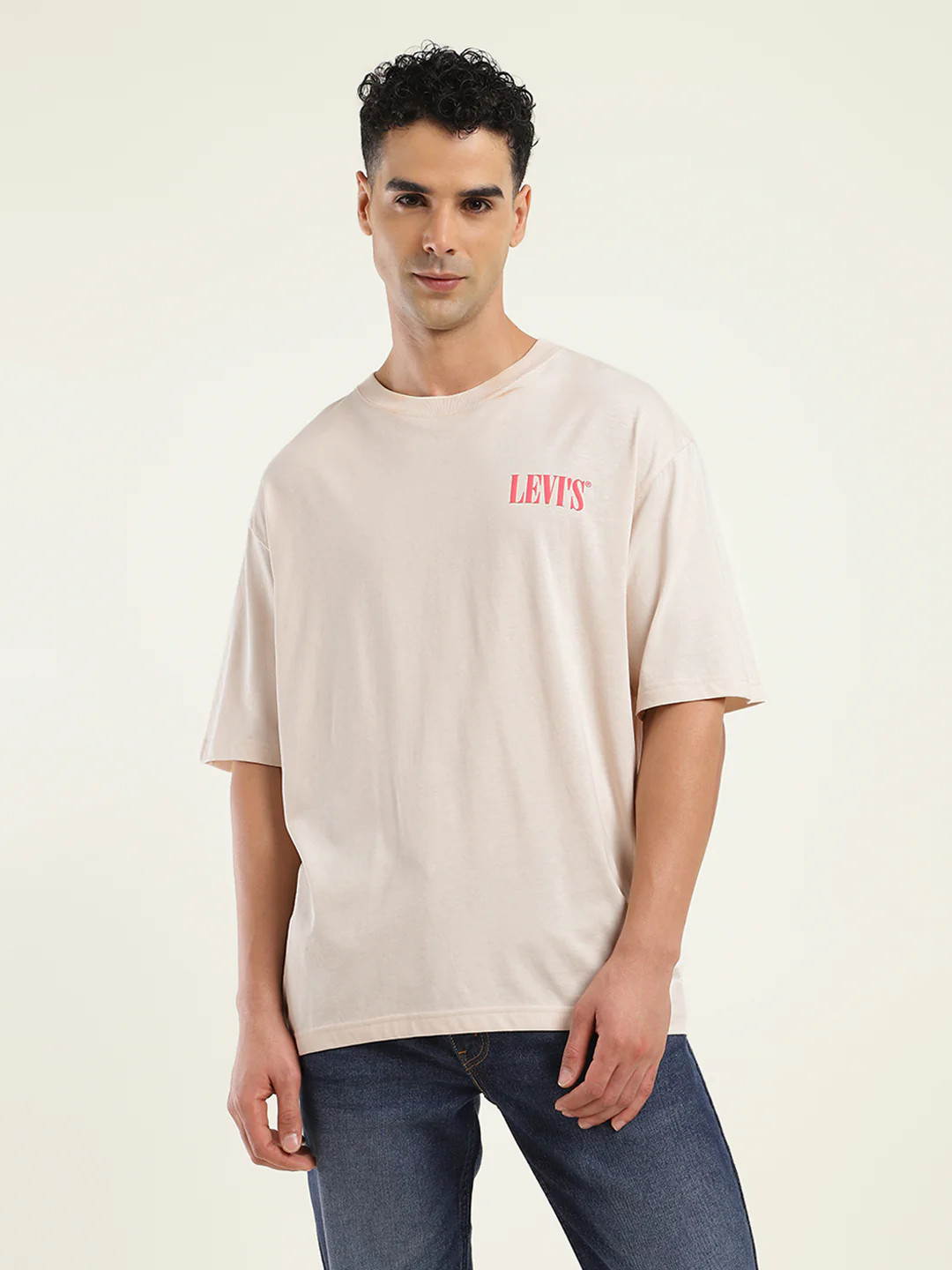 Men's Solid Loose Fit T-Shirt - Image 2