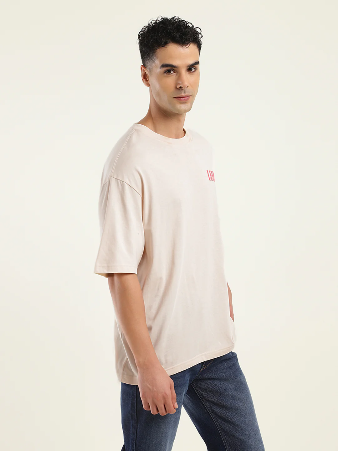 Men's Solid Loose Fit T-Shirt - Image 5