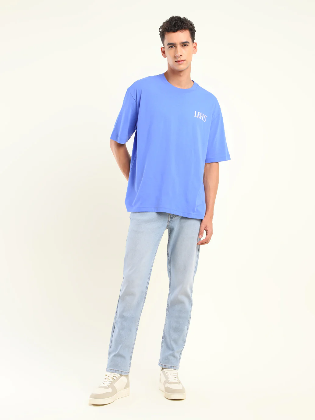 Men's Solid Loose Fit T-Shirt - Image 6
